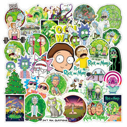Rick and Morty Fan Art Stickers - Pack of 100 - Free Shipping