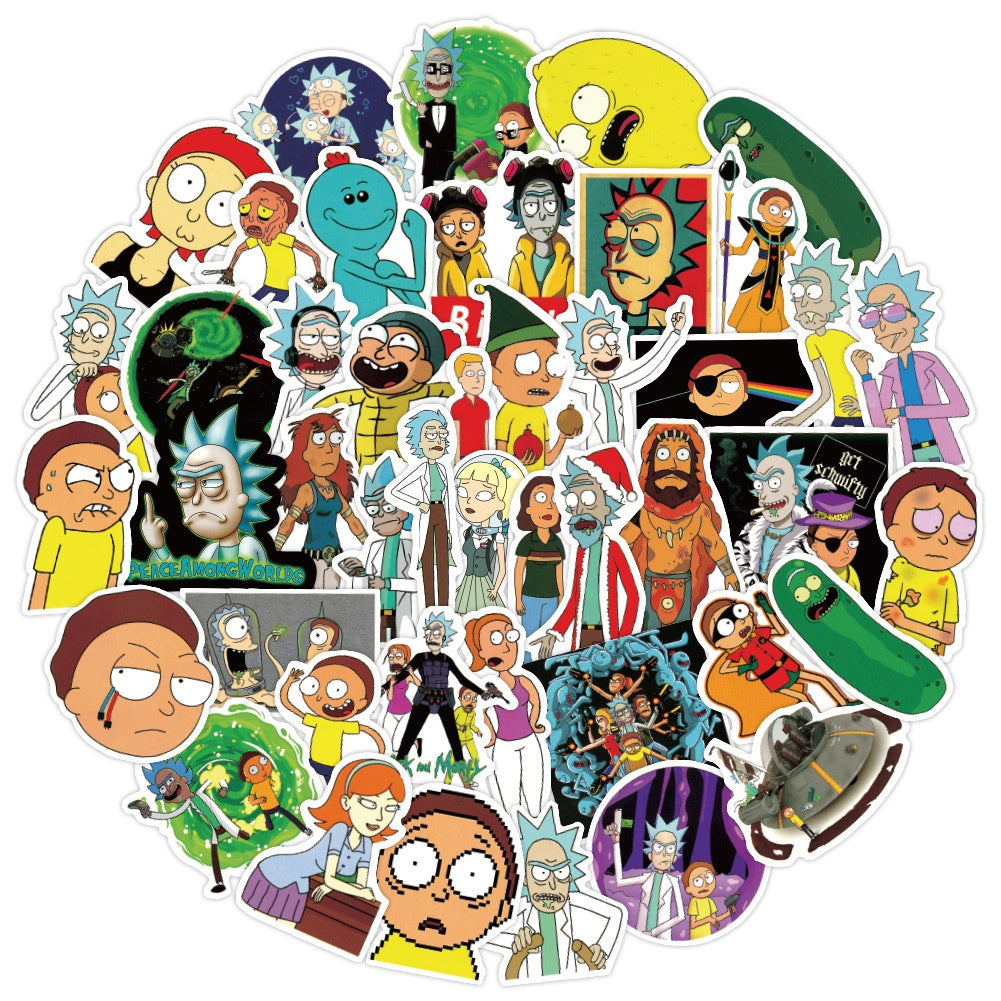 Rick and Morty Fan Art Stickers - Pack of 500 - Free Shipping